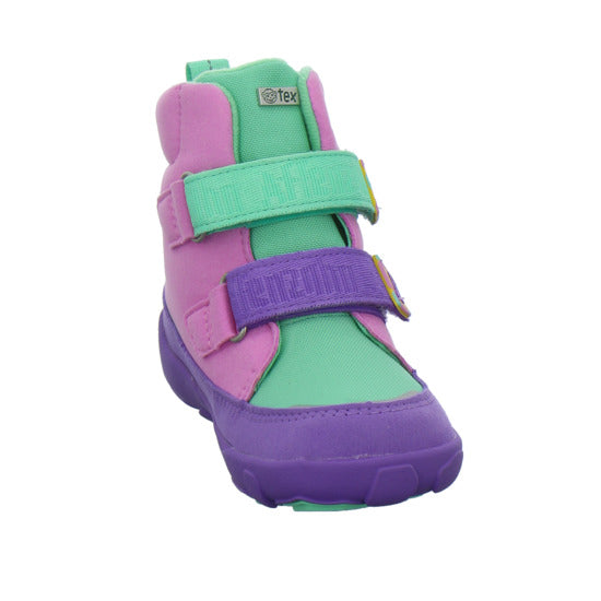 Affenzahn Vegan Comfy Winterschuhe warm gefüttert Violett - 360° Ansicht