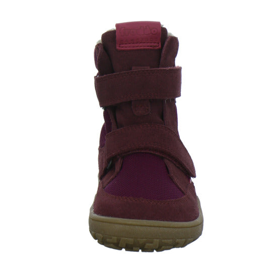 Froddo Barefoot Winterschuhe warm gefüttert Bordeaux - 360° Ansicht