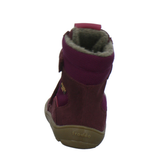 Froddo Barefoot Winterschuhe warm gefüttert Bordeaux - 360° Ansicht