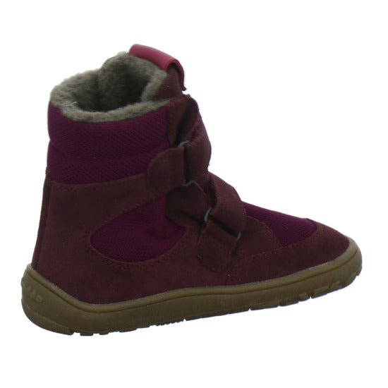 Froddo Barefoot Winterschuhe warm gefüttert Bordeaux - 360° Ansicht