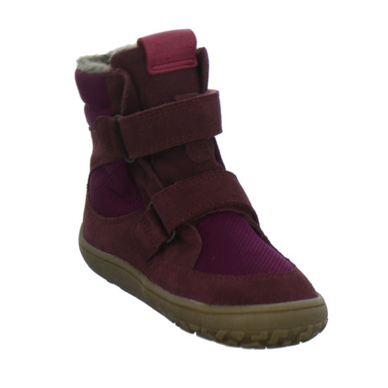 Froddo Barefoot Winterschuhe warm gefüttert Bordeaux - 360° Ansicht