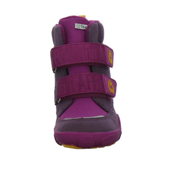 Affenzahn Vegan Comfy Winterschuhe warm gefüttert Bordeaux - 360° Ansicht