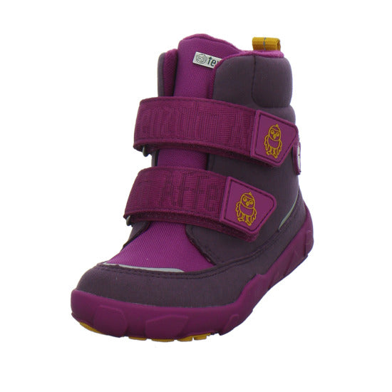Affenzahn Vegan Comfy Winterschuhe warm gefüttert Bordeaux - 360° Ansicht