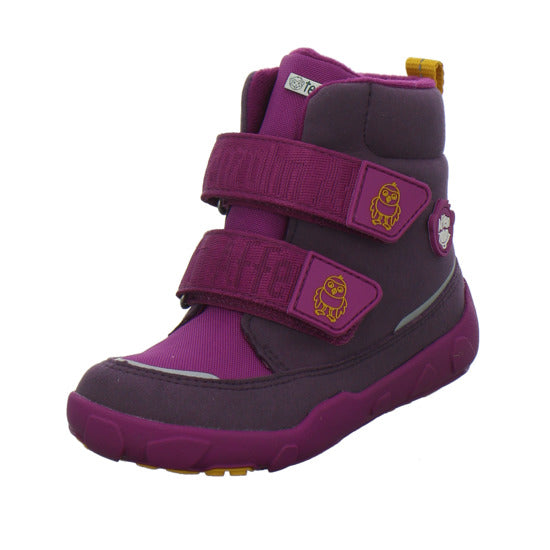 Affenzahn Vegan Comfy Winterschuhe warm gefüttert Bordeaux - 360° Ansicht
