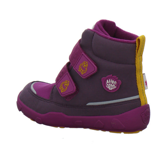 Affenzahn Vegan Comfy Winterschuhe warm gefüttert Bordeaux - 360° Ansicht
