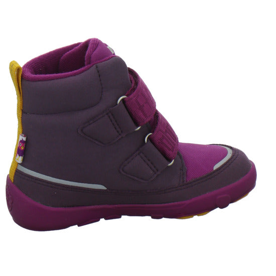 Affenzahn Vegan Comfy Winterschuhe warm gefüttert Bordeaux - 360° Ansicht
