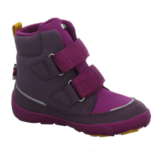 Affenzahn Vegan Comfy Winterschuhe warm gefüttert Bordeaux - 360° Ansicht