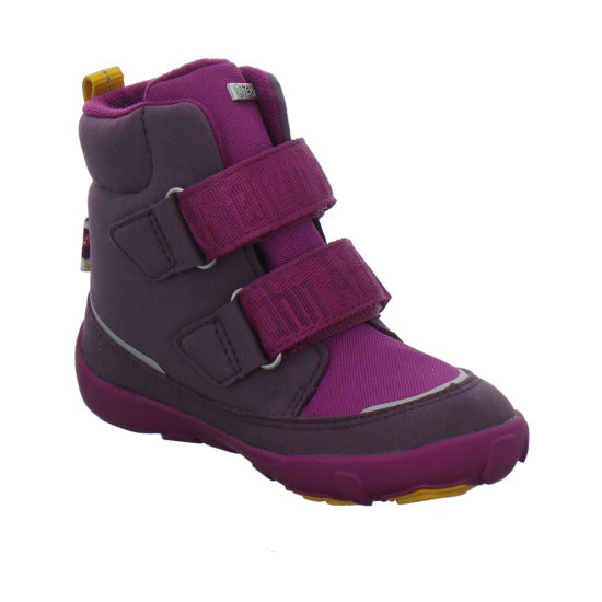 Affenzahn Vegan Comfy Winterschuhe warm gefüttert Bordeaux - 360° Ansicht
