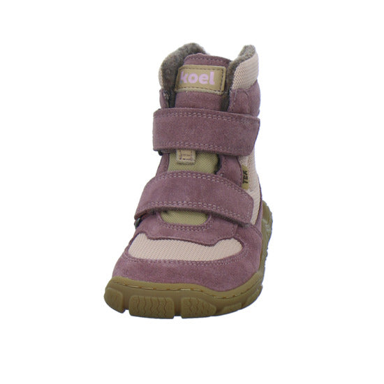 Koel Winterschuhe Mädchen Barefoot Shoes Velcro Rosa