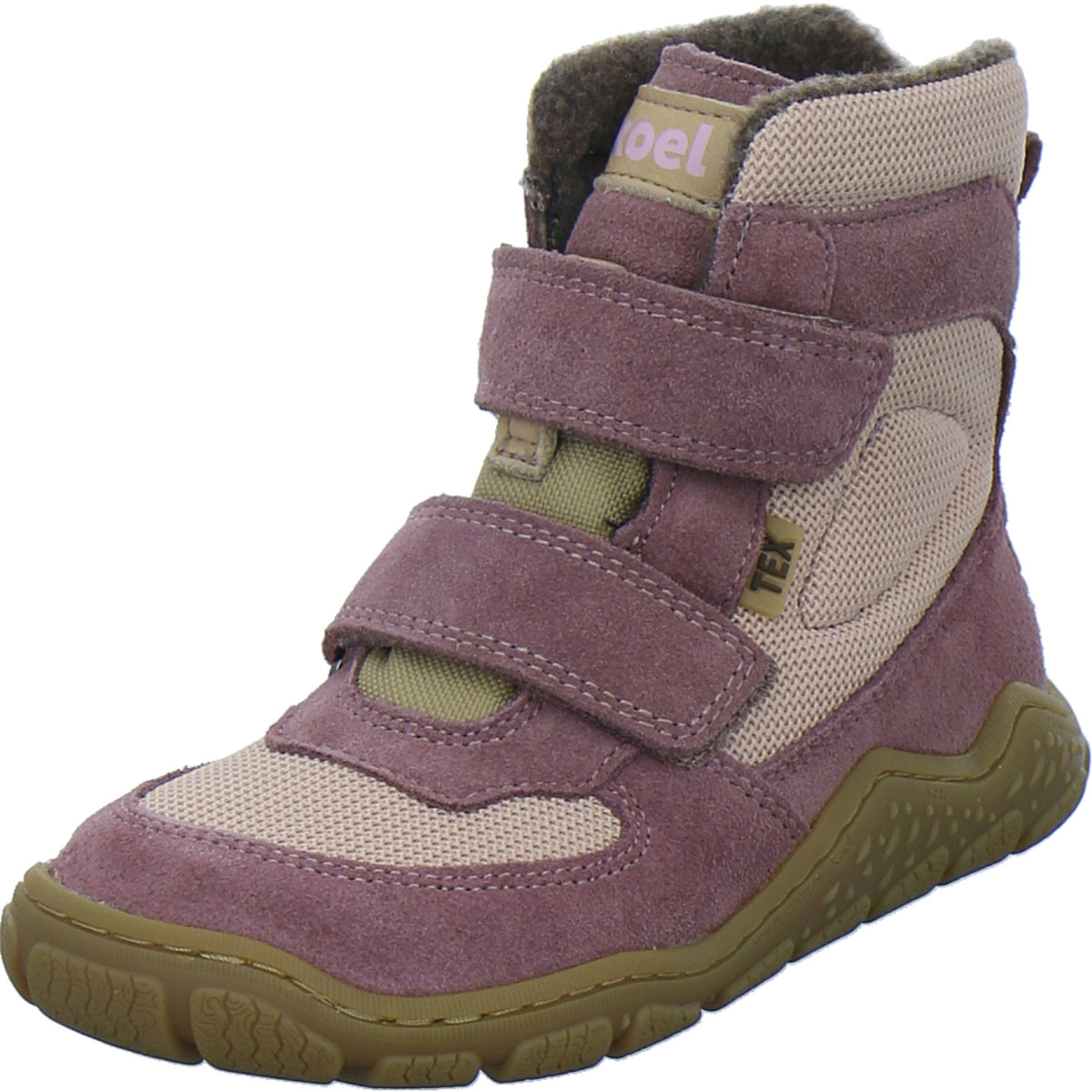 Koel Winterschuhe Mädchen Barefoot Shoes Velcro Rosa