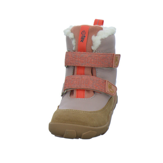 Affenzahn Winterschuhe Mädchen Leder Winty flamingo-lachs
