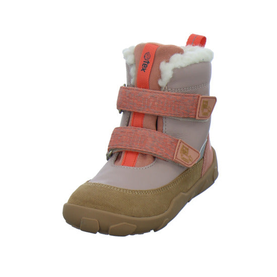 Affenzahn Winterschuhe Mädchen Leder Winty flamingo-lachs