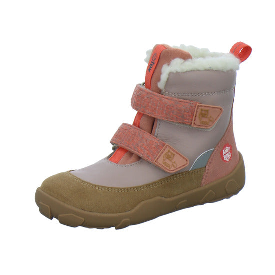Affenzahn Winterschuhe Mädchen Leder Winty flamingo-lachs