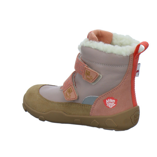 Affenzahn Winterschuhe Mädchen Leder Winty flamingo-lachs
