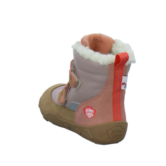 Affenzahn Winterschuhe Mädchen Leder Winty flamingo-lachs