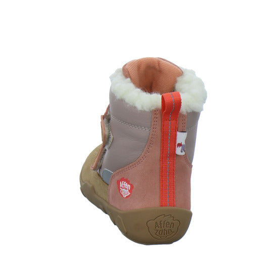 Affenzahn Winterschuhe Mädchen Leder Winty flamingo-lachs