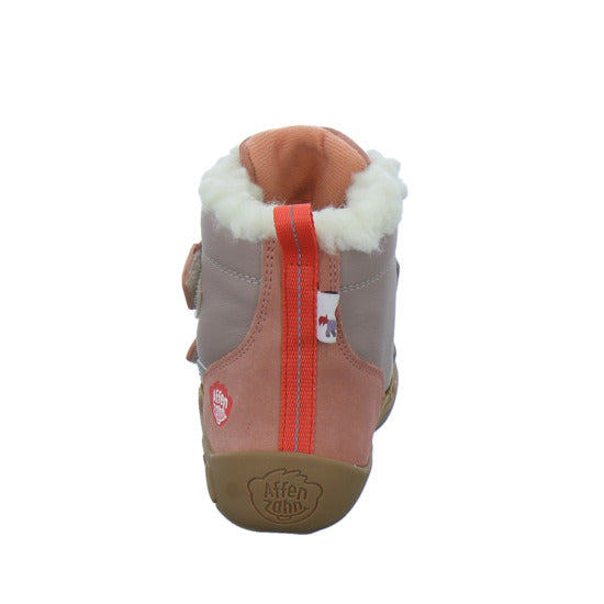Affenzahn Winterschuhe Mädchen Leder Winty flamingo-lachs