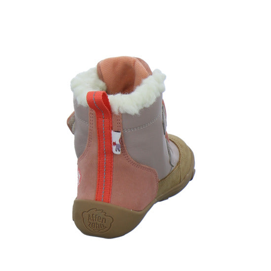 Affenzahn Winterschuhe Mädchen Leder Winty flamingo-lachs