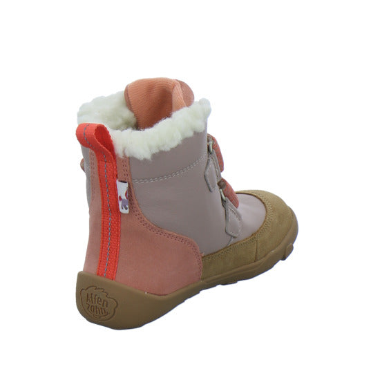 Affenzahn Winterschuhe Mädchen Leder Winty flamingo-lachs