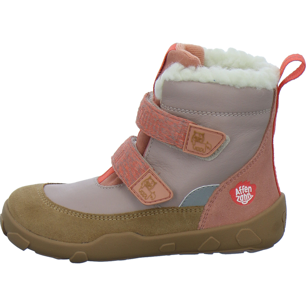 Affenzahn Winterschuhe Mädchen Leder Winty flamingo-lachs
