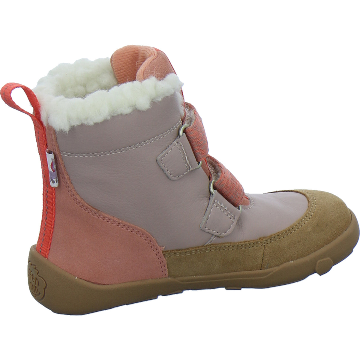 Affenzahn Winterschuhe Mädchen Leder Winty flamingo-lachs
