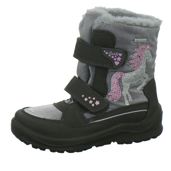 Lurchi Winterschuhe Mädchen Kanani Blinker Grau-kombi
