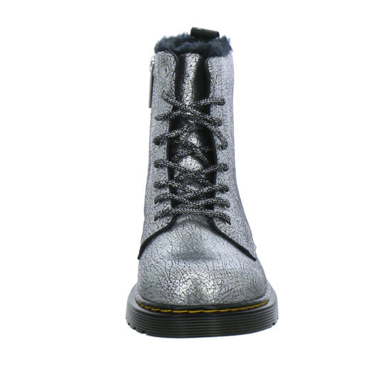Dr. Martens 1460 Serena Junior Winterschuhe warm gefüttert Silber - 360° Ansicht