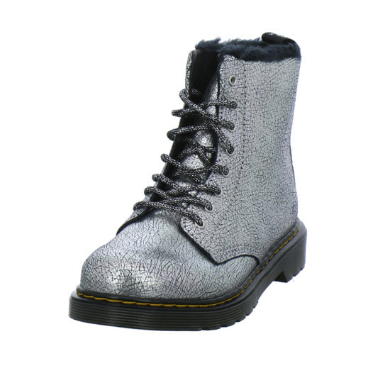 Dr. Martens 1460 Serena Junior Winterschuhe warm gefüttert Silber - 360° Ansicht