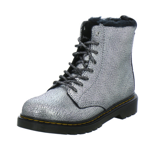 Dr. Martens 1460 Serena Junior Winterschuhe warm gefüttert Silber - 360° Ansicht