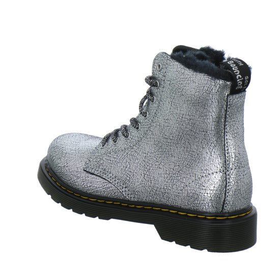 Dr. Martens 1460 Serena Junior Winterschuhe warm gefüttert Silber - 360° Ansicht