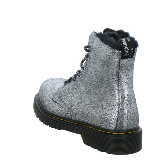 Dr. Martens 1460 Serena Junior Winterschuhe warm gefüttert Silber - 360° Ansicht