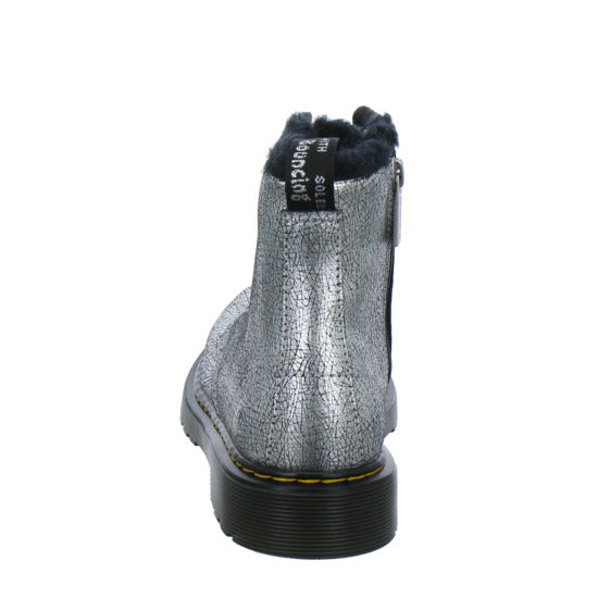 Dr. Martens 1460 Serena Junior Winterschuhe warm gefüttert Silber - 360° Ansicht