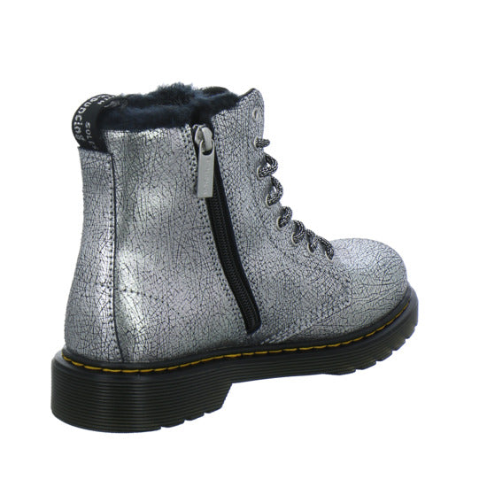 Dr. Martens 1460 Serena Junior Winterschuhe warm gefüttert Silber - 360° Ansicht