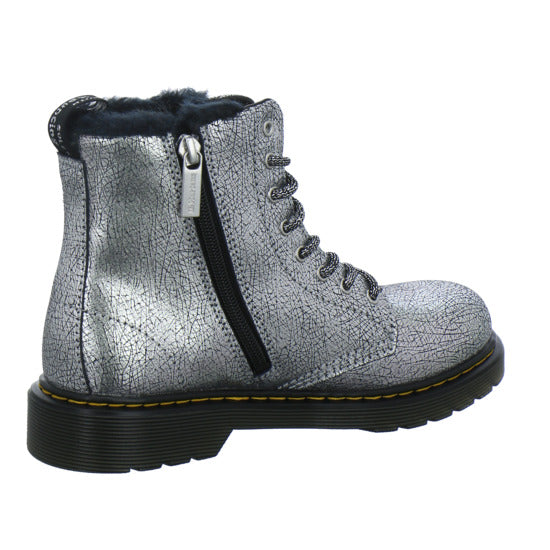 Dr. Martens 1460 Serena Junior Winterschuhe warm gefüttert Silber - 360° Ansicht