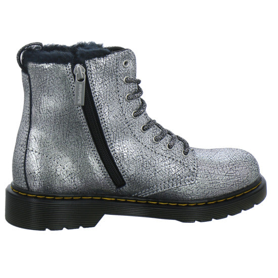 Dr. Martens 1460 Serena Junior Winterschuhe warm gefüttert Silber - 360° Ansicht