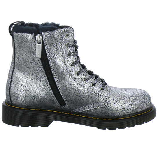 Dr. Martens 1460 Serena Junior Winterschuhe warm gefüttert Silber - 360° Ansicht