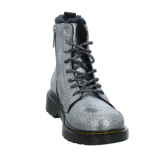 Dr. Martens 1460 Serena Junior Winterschuhe warm gefüttert Silber - 360° Ansicht