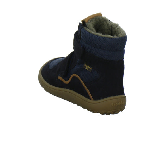 Froddo Barefoot Winterschuhe warm gefüttert Dunkelblau - 360° Ansicht