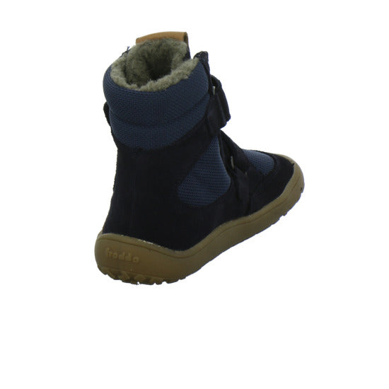 Froddo Barefoot Winterschuhe warm gefüttert Dunkelblau - 360° Ansicht