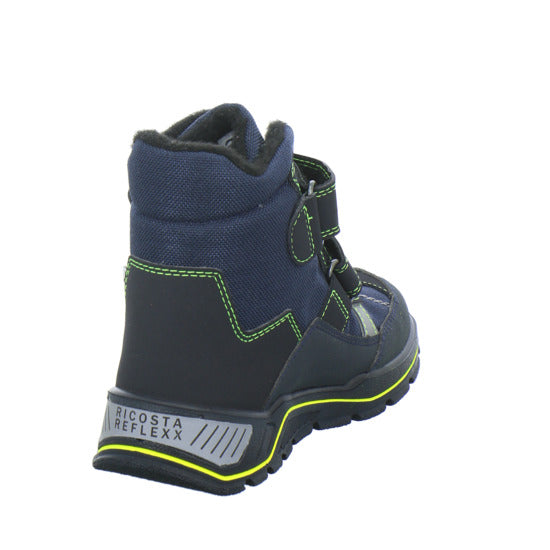 Ricosta Gabris Winterschuhe warm gefüttert Blau-kombi - 360° Ansicht