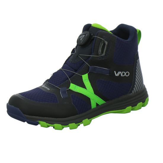 Vado Hiker Winterschuhe warm gefüttert Blau-kombi - 360° Ansicht