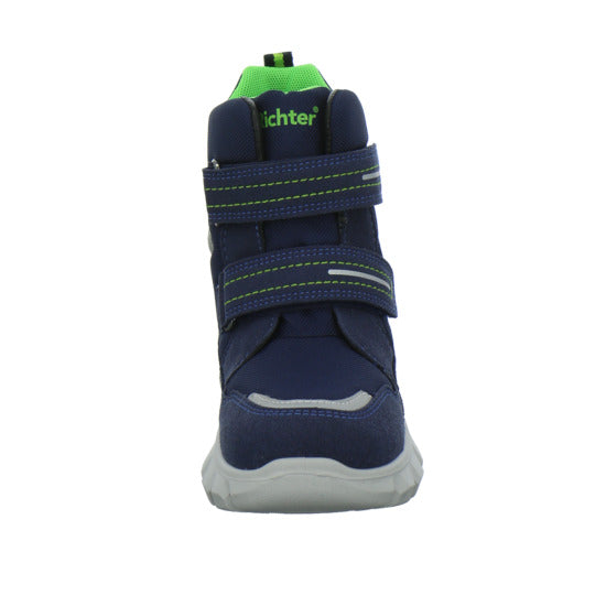 Richter Blinker Winterschuhe warm gefüttert Blau-kombi - 360° Ansicht