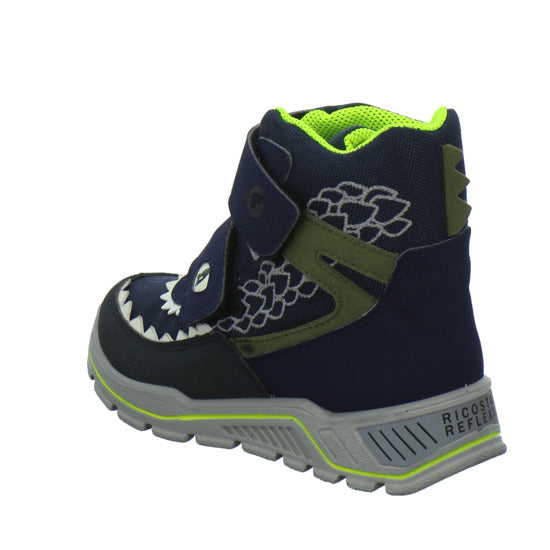 Ricosta Luga Blinker Winterschuhe warm gefüttert Blau-kombi - 360° Ansicht