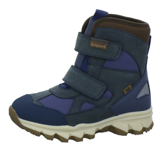 Bisgaard Edon Tex Winterschuhe warm gefüttert Blau-kombi - 360° Ansicht