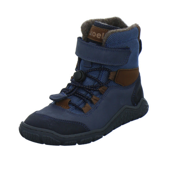 Koel Winterschuhe Jungen Barefoot Shoes Velcro Blau-kombi