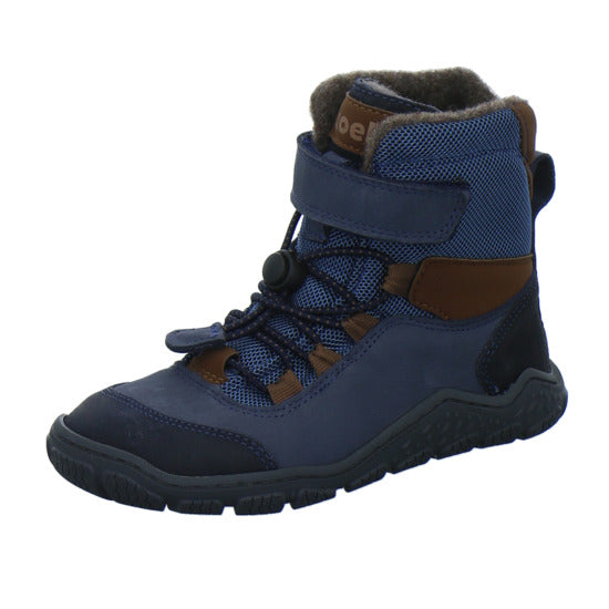 Koel Winterschuhe Jungen Barefoot Shoes Velcro Blau-kombi