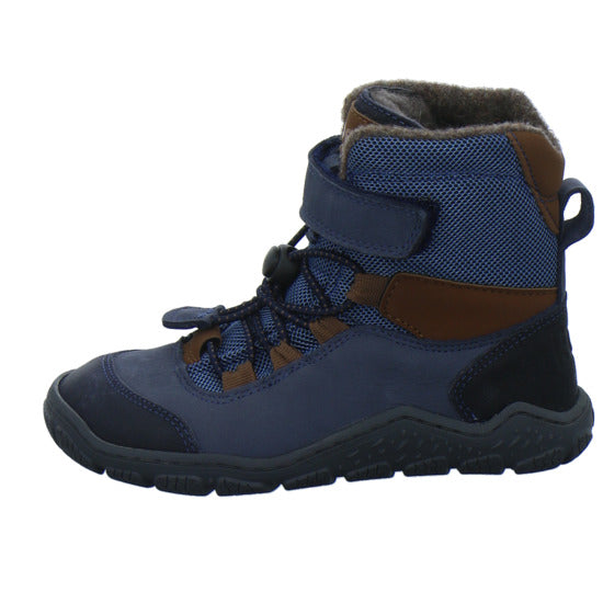 Koel Winterschuhe Jungen Barefoot Shoes Velcro Blau-kombi