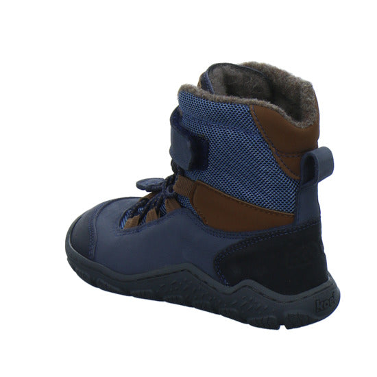 Koel Winterschuhe Jungen Barefoot Shoes Velcro Blau-kombi