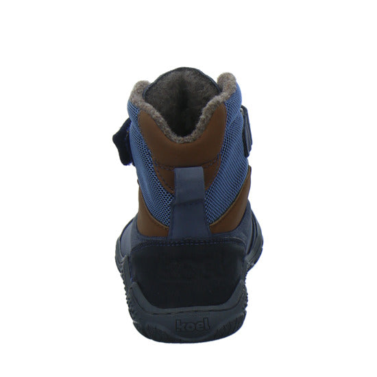 Koel Winterschuhe Jungen Barefoot Shoes Velcro Blau-kombi