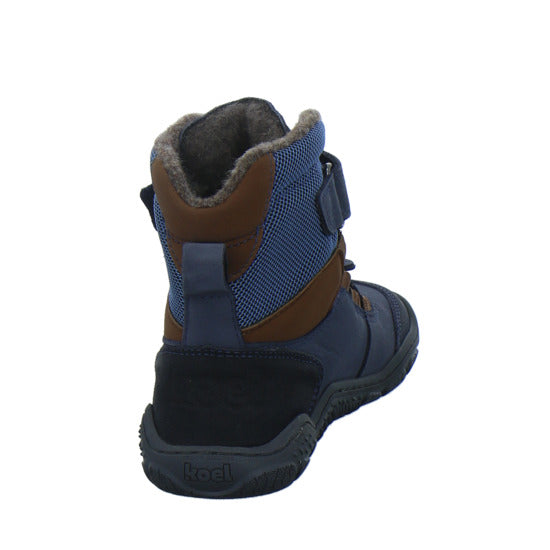 Koel Winterschuhe Jungen Barefoot Shoes Velcro Blau-kombi